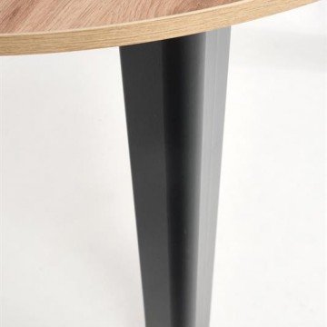 Фото1.Розкладний стіл RINGO 102 (142) x102 Halmar дуб / чорний